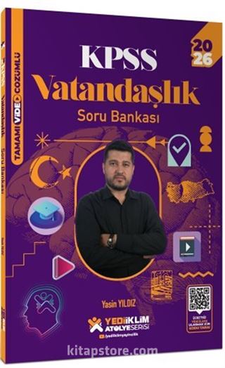 2026 KPSS Atölye Serisi Genel Kültür Vatandaşlık Tamamı Video Çözümlü Soru Bankası