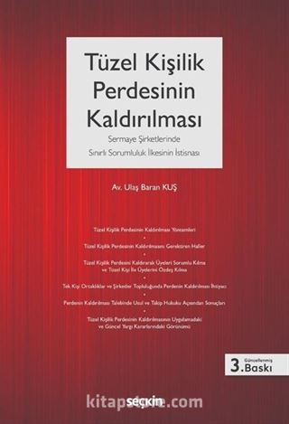 Tüzel Kişilik Perdesinin Kaldırılması