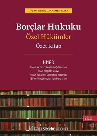 Borçlar Hukuku Özel Hükümler - Özet Kitap -