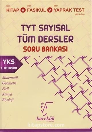 TYT Sayısal Tüm Dersler Soru Bankası YKS 1. Oturum