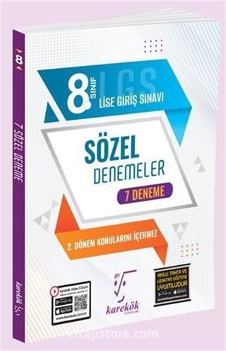 Karekök Yayınları 8. Sınıf LGS 7'li Sözel Deneme