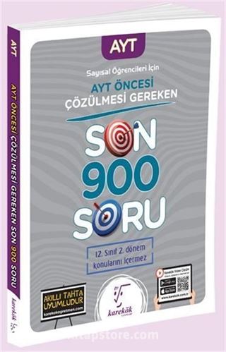 AYT Öncesi Çözülmesi Gereken Son 900 Soru Sayısal Öğrencileri için