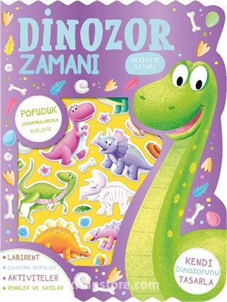 Dinozor Zamanı Çıkartmalı Aktivite Kitabı