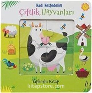 Hadi Keşfedelim - Çiftlik Hayvanları Yapbozlu Karton Kitap
