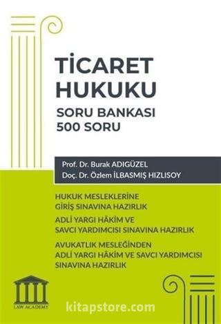 Ticaret Hukuku Soru Bankası - Hukuk Mesleklerine Giriş Sınavına Hazırlık