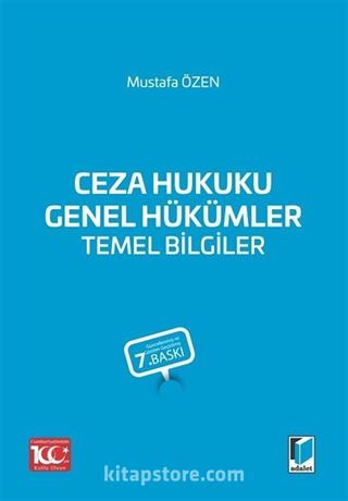 Ceza Hukuku Genel Hükümler Temel Bilgiler