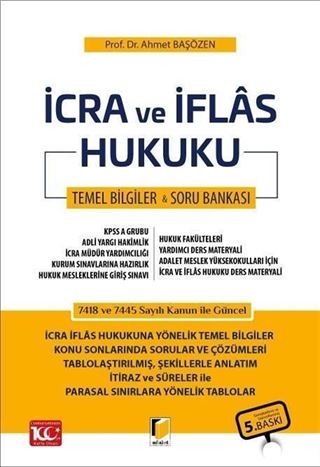 İcra ve İflas Hukuku Ders Notu - Soru Bankası