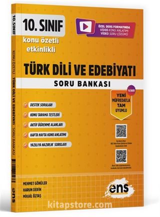 10. Sınıf Türk Dili ve Edebiyatı Etkinlikli Soru Bankası