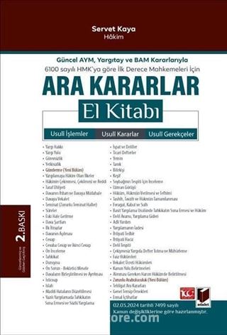 Ara Kararlar El Kitabı
