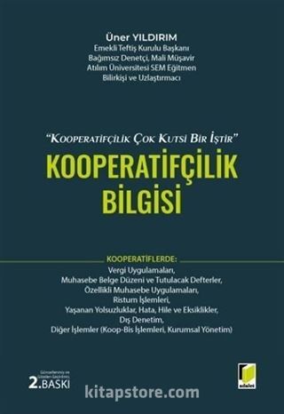 1163 Sayılı Kooperatifler Kanunu Işığında, Kooperatifçilik Bilgisi