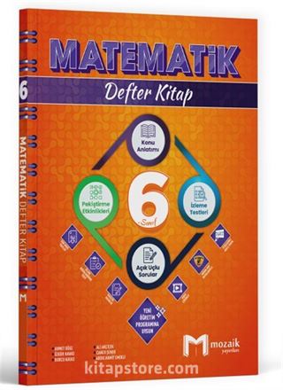 6. Sınıf Matematik Defter Kitap
