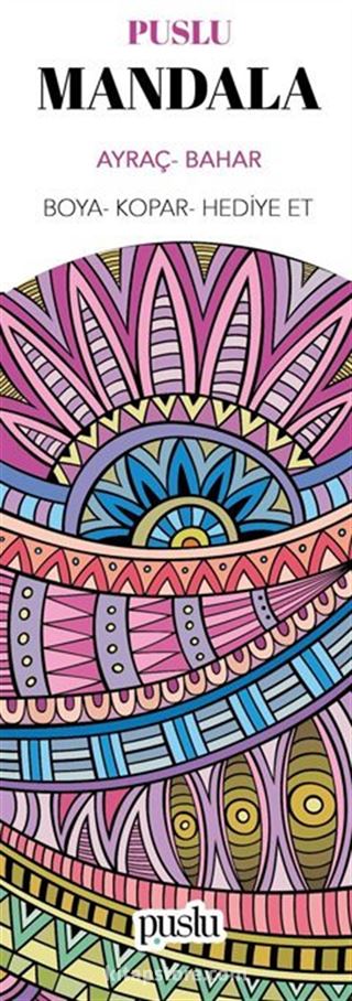 Mandala Ayraç/Bahar (Boya-Kopar-Hediye Et)