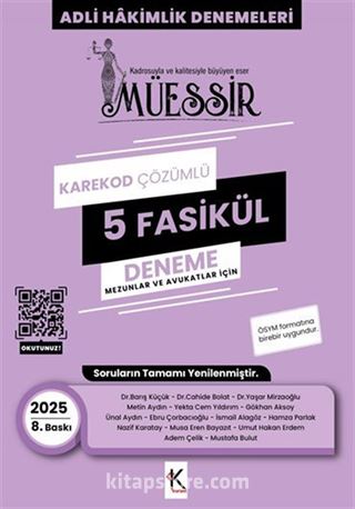 Müessir Adli Hakimlik Denemeleri- 2025 Karekod Cözümlü