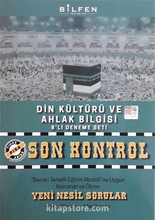 8. Sınıf Din Kültürü ve Ahlak Bilgisi Son Kontrol 8'li Deneme Seti