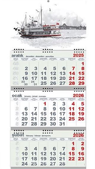 2026 Gemici Takvim - Yolcu Gemisi