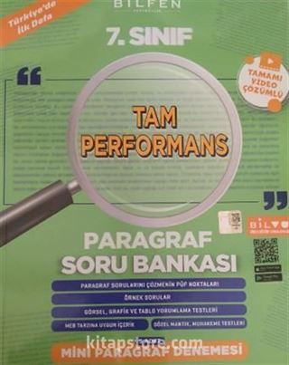 7. Sınıf Tam Performans Paragraf Soru Bankası