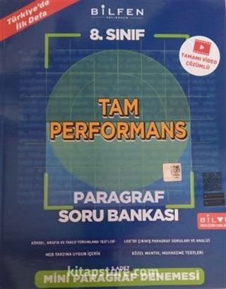 8. Sınıf Tam Performans Paragraf Soru Bankası