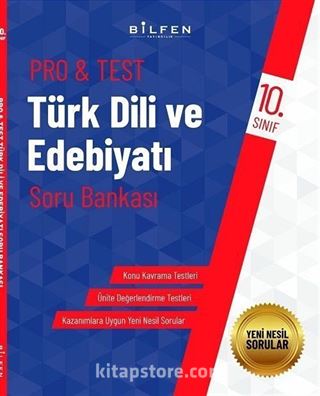 10. Sınıf Türk Dili ve Edebiyatı Pro Test Soru Bankası