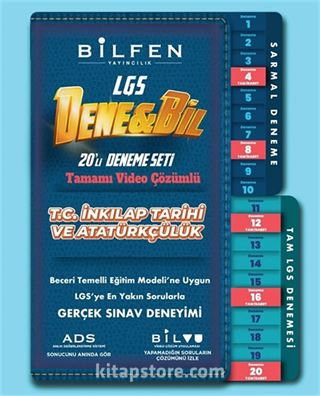 8.Sınıf Denebil T.C İnkılap Tarihi ve Atatürkçülük 14'lü Deneme Seti