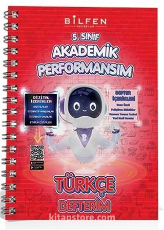 5. Sınıf Türkçe Akademik Performansım Defterim