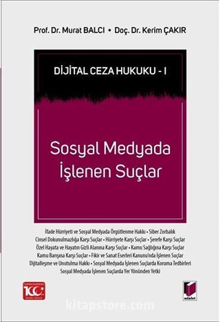 Dijital Ceza Hukuku 1 - Sosyal Medyada İşlenen Suçlar