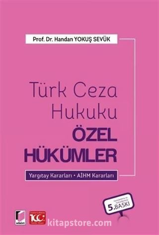 Türk Ceza Hukuku Özel Hükümler