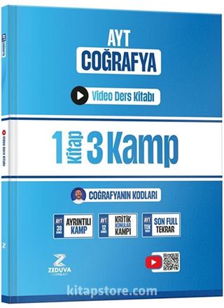 Coğrafyanın Kodları AYT Coğrafya 1 Kitap 3 Kamp Video Ders Kitabı