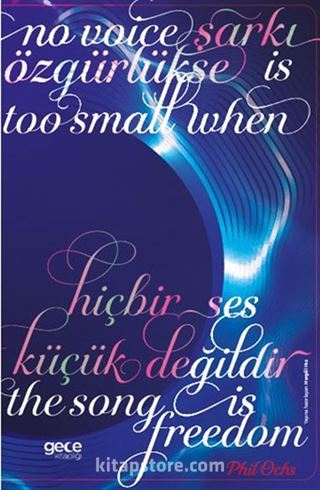 Şarkı Özgürlükse Hiçbir Ses Küçük Değildir Defter