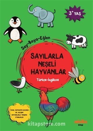 Sayılarla Neşeli Hayvanlar (Türkçe-İngilizce)