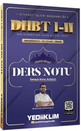 Diyanet İşleri Başkanlığı DHBT I-II Ortaöğretim - Ön Lisans - Lisans Ders Notu