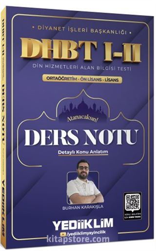 Diyanet İşleri Başkanlığı DHBT I-II Ortaöğretim - Ön Lisans - Lisans Ders Notu