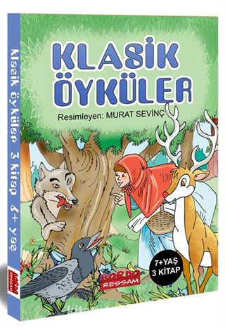 Klasik Öyküler (3 Kitap Set) 7+Yaş Renkli Resimli Okumayı Öğrendim Serisi