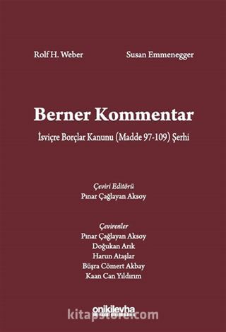Berner Kommentar İsviçre Borçlar Kanunu (Madde 97-109) Şerhi