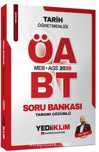 2026 MEB AGS ÖABT Tarih Öğretmenliği Tamamı Çözümlü Soru Bankası