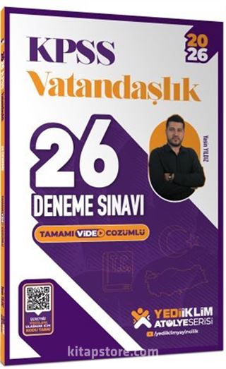 2026 KPSS Vatandaşlık Tamamı Video Çözümlü 26 Deneme Sınavı