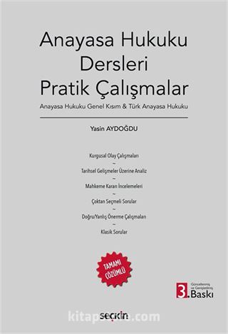 Anayasa Hukuku Dersleri Pratik Çalışmalar