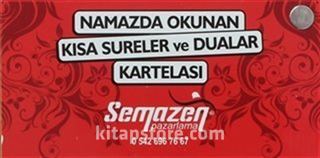 Namazda Okunan Kısa Sureler ve Dualar Kartelası