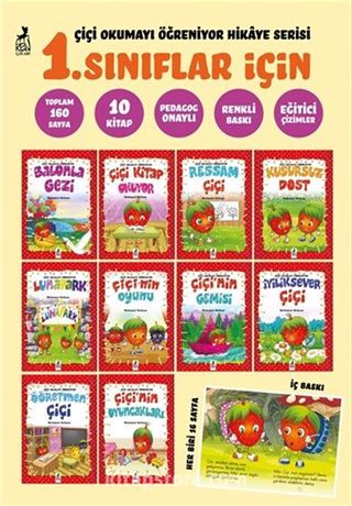 Çiçi Okumayı Öğreniyor Hikaye Serisi 1. Sınıflar İçin (10 Kitap)