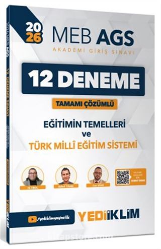 2026 MEB AGS Eğitimin Temelleri ve Türk Milli Eğitim Sistemi Tamamı Çözümlü 12 Deneme