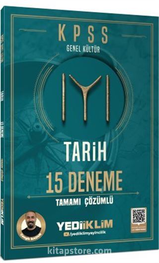 2026 KPSS Genel Kültür Tarih 15 Deneme Tamamı Çözümlü