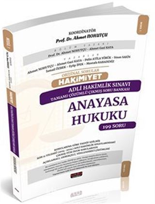 Orijinal Sorular Hakimiyet Adli Hakimlik Sınavı Anayasa Hukuku Çıkmış Soru Bankası