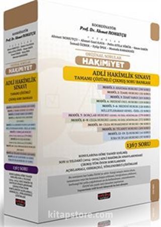 Orijinal Sorular Hakimiyet Adli Hakimlik Sınavı Çıkmış Soru Bankası Seti