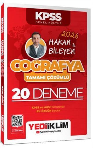 2026 KPSS Coğrafya Tamamı Çözümlü 20 Deneme