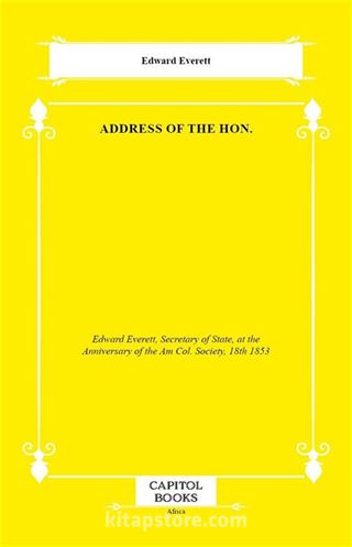 Address of the Hon.