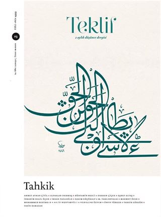 Teklif 2 Aylık Düşünce Dergisi Sayı:23 Kasım 2025