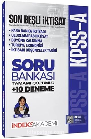 KPSS A Grubu İktisat Son Beşli Soru Bankası ve 10 Deneme Çözümlü