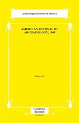 American Journal of Archaeology, 1905
