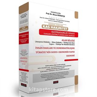 Orijinal Sorular KAS Hakimiyet Kaymakamlık Sınavı Çıkmış Soru Bankası Seti