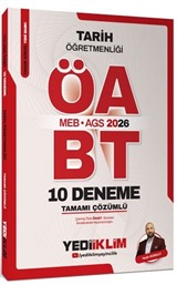 2026 MEB AGS ÖABT Tarih Öğretmenliği Tamamı Çözümlü 10 Deneme