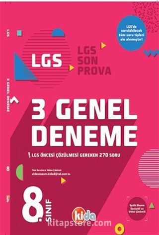 8. Sınıf LGS 3 Genel Deneme